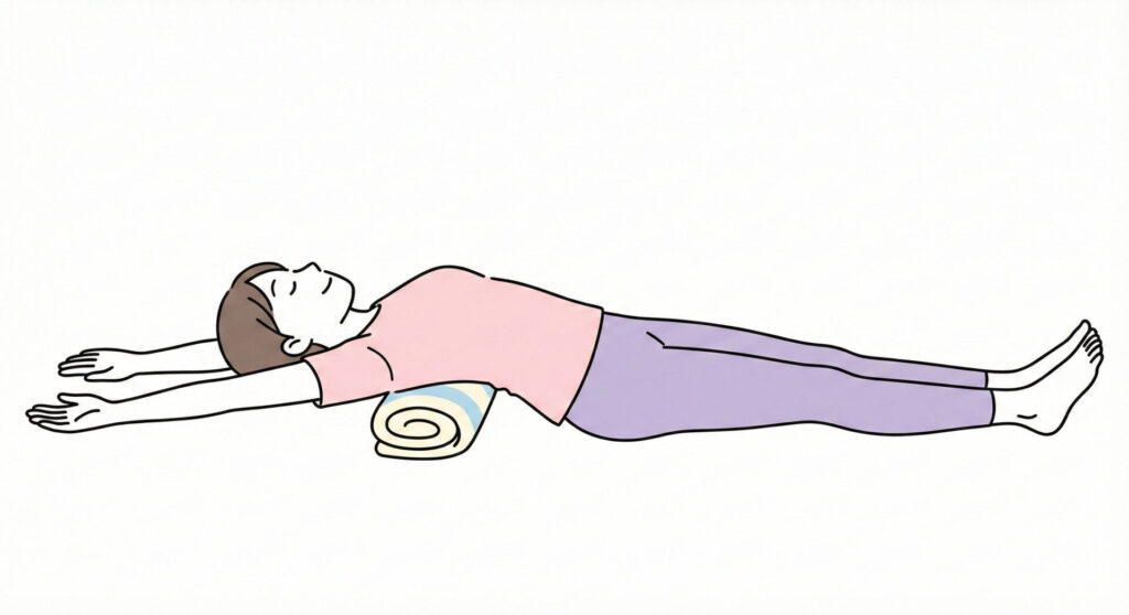 胸椎伸展ストレッチ